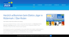 Desktop Screenshot of elektrojaeger.de