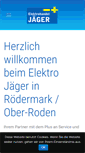 Mobile Screenshot of elektrojaeger.de