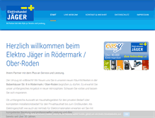 Tablet Screenshot of elektrojaeger.de